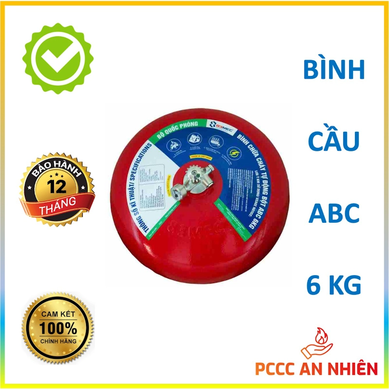 Hình ảnh sản phẩm Bình cầu chữa cháy tự động  6 kg