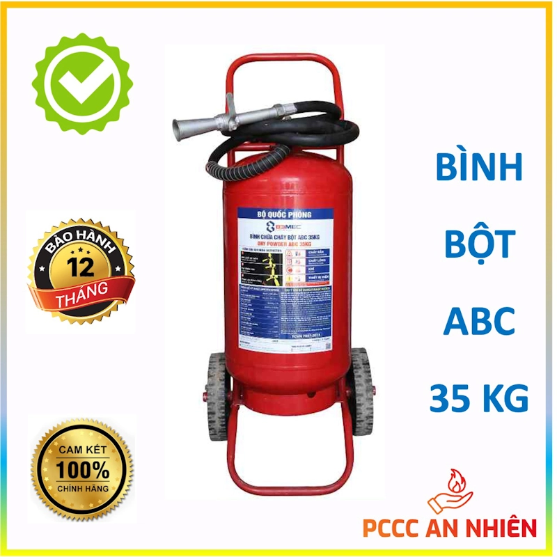 Hình ảnh sản phẩm Bình chữa cháy xe đẩy  35kg