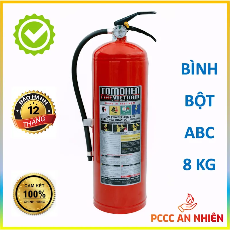 Hình ảnh sản phẩm Bình chữa cháy bột Tomoken 8kg