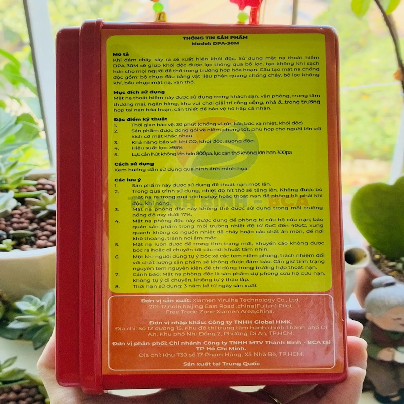 Hình ảnh sản phẩm Mặt Nạ Phòng Khói Độc DPA-30M - Hàng chính hãng của Bộ Công An