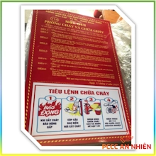 Ảnh nhỏ sản phẩm Bộ nội quy và tiêu lệnh PCCC bằng mica 2 trong 1