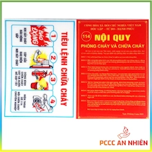 Bộ nội quy và tiêu lệnh PCCC bằng mica chất lượng cao